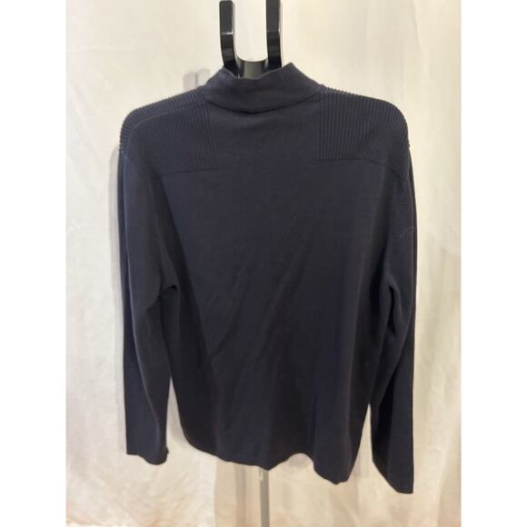 Michael Kors Men's size XL 1/4 Zip Black Pullover - Picture 2 of 3